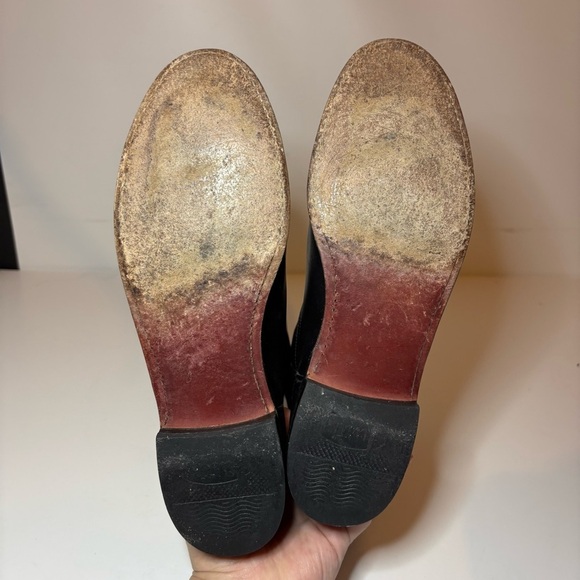 Justin Boots Cora Round Toe Cowboy Women Black Boots Sz 6.5 C Made USA L3703 - Picture 9 of 11